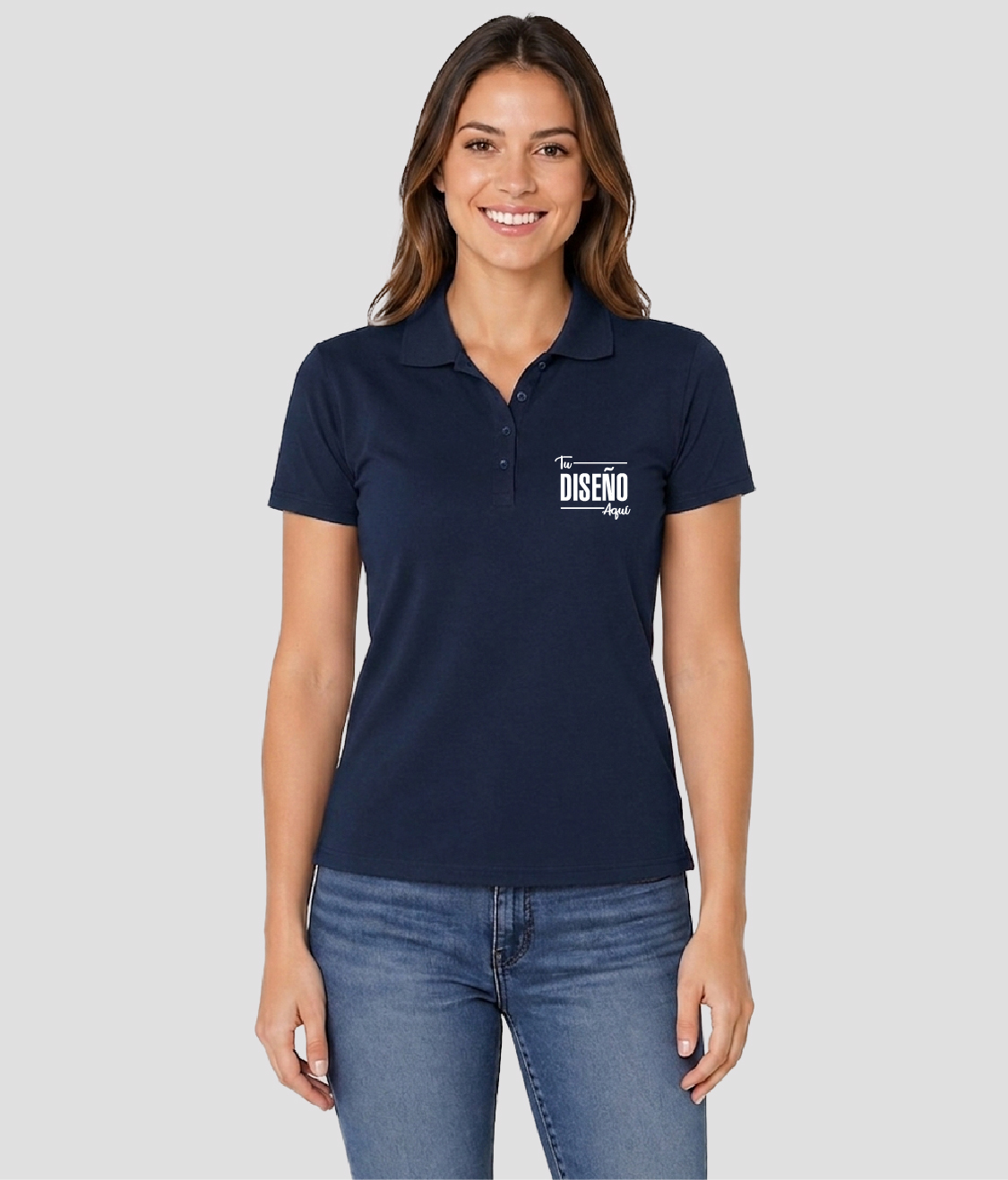 Yazbek Playera Tipo Polo Para Mujer 50 Algodón 50 PoliésterD0550