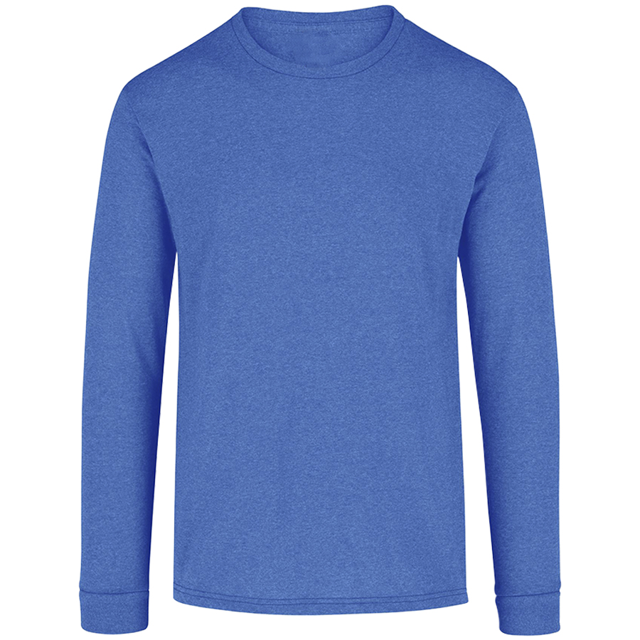 C0354 Playera Jaspeada Manga Larga Para Hombre