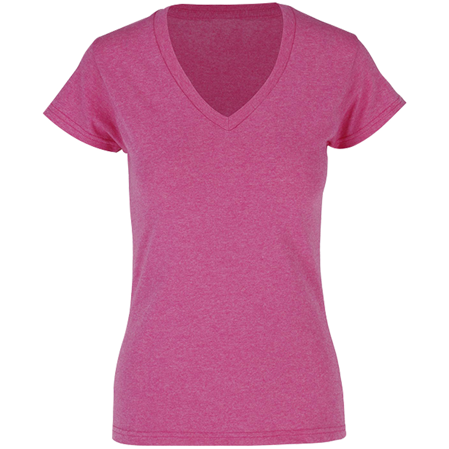 D0356 Playera Jaspeada Yazbek Cuello V Para Mujer
